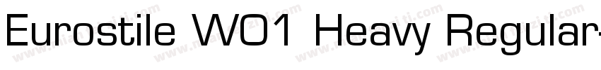 Eurostile W01 Heavy Regular字体转换